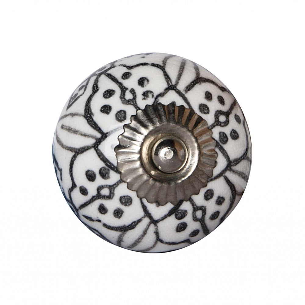 1.5" X 1.5" X 1.5" Black Gray And Silver  Knobs 12 Pack HomeRoots