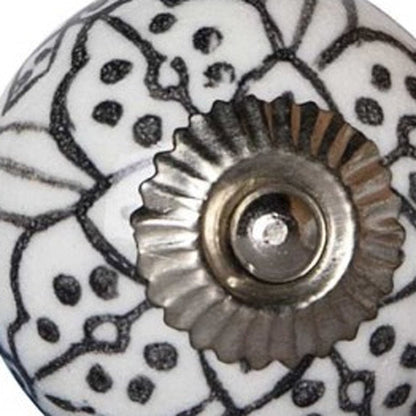 1.5" X 1.5" X 1.5" Black Gray And Silver  Knobs 12 Pack HomeRoots
