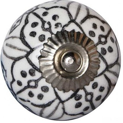 1.5" X 1.5" X 1.5" Black Gray And Silver  Knobs 12 Pack HomeRoots