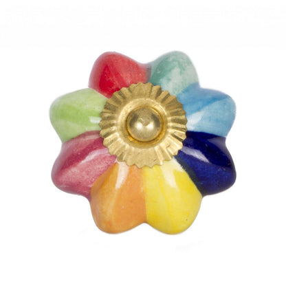 1.5" X 1.5" X 1.5" Green Blue Red And Yellow  Knobs 12 Pack HomeRoots