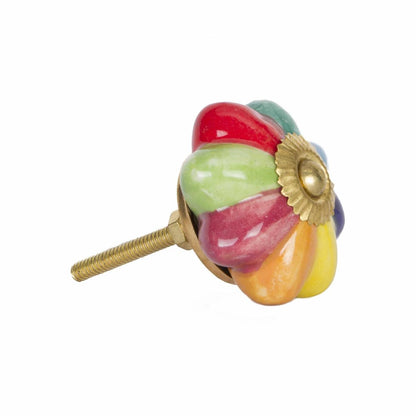 1.5" X 1.5" X 1.5" Green Blue Red And Yellow  Knobs 12 Pack HomeRoots
