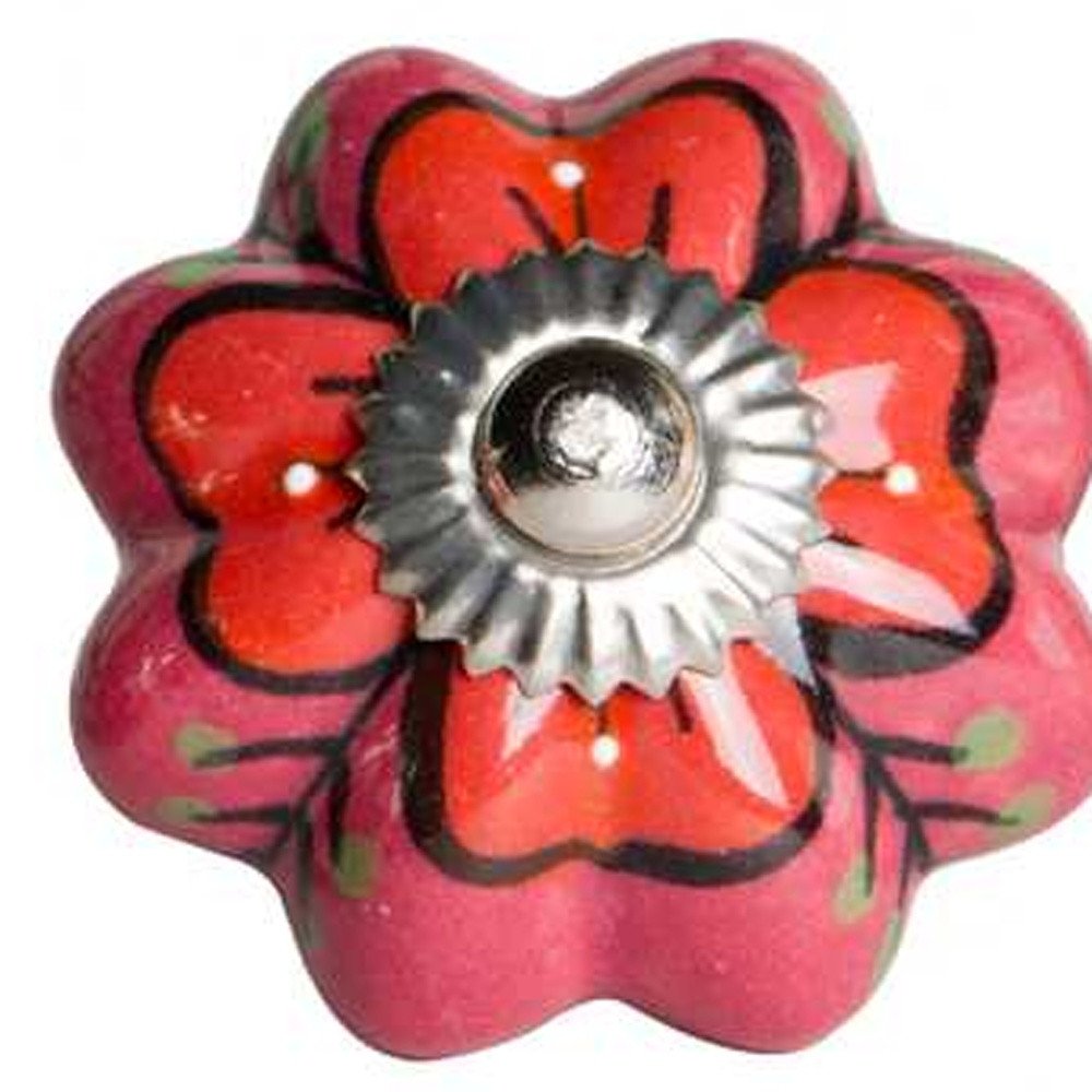 Set of Eight Gray And Cream Ceramic Drawer Pull Knobs HomeRoots