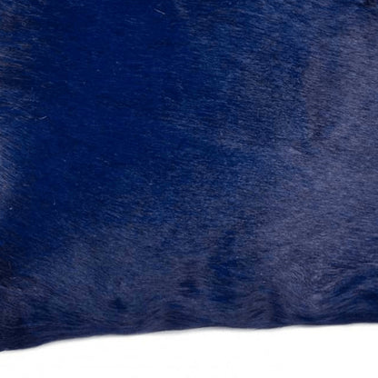 12" X 20" Navy Cowhide Throw Pillow HomeRoots