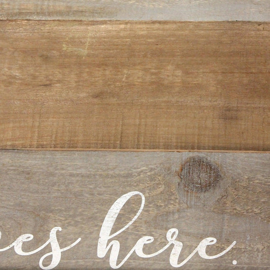 Distressed Love Lives Here Wood Serving Tray - FurniFindUSA