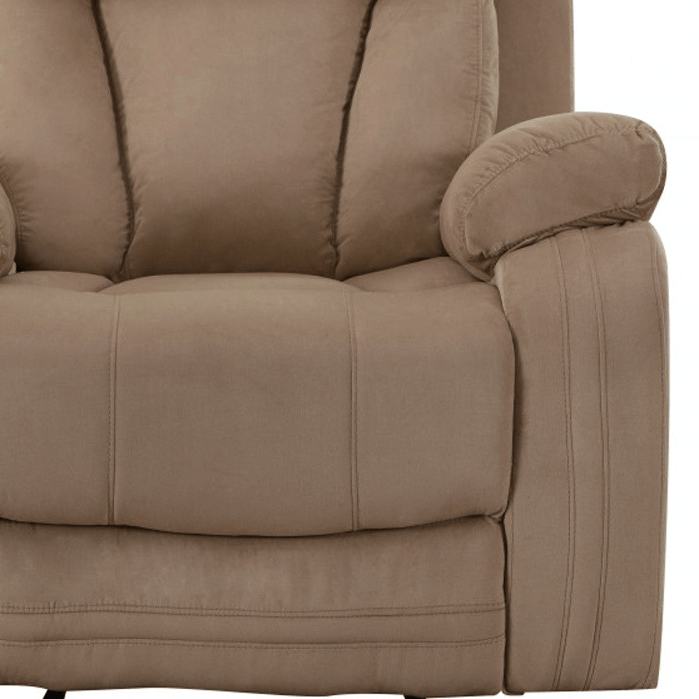 40" Modern Beige Fabric Chair HomeRoots