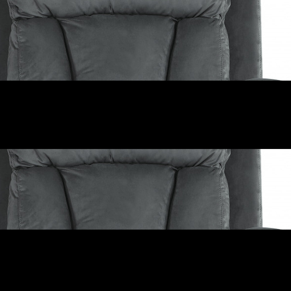 Three Piece Indoor Gray Microsuede Six Person Seating Set HomeRoots