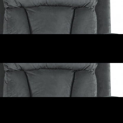 Three Piece Indoor Gray Microsuede Six Person Seating Set HomeRoots