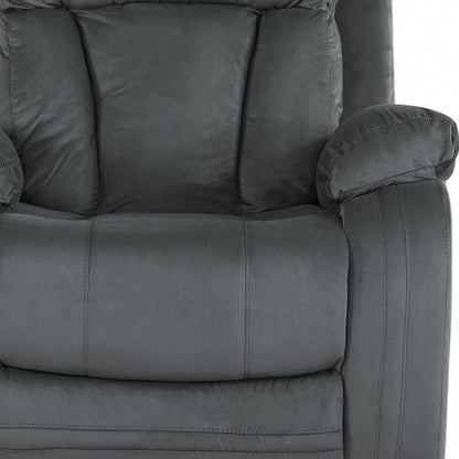 40" Modern Grey Fabric Chair HomeRoots
