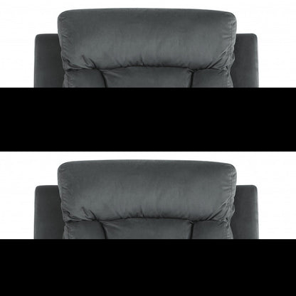 40" Modern Grey Fabric Chair HomeRoots