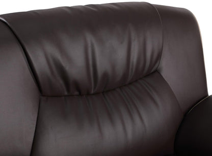 47" Brown And Silver Leather Match Club Chair HomeRoots