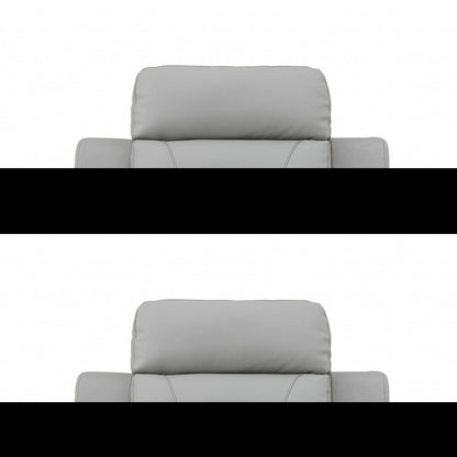 41" Grey Fascinating Leather Reclining Chair. HomeRoots