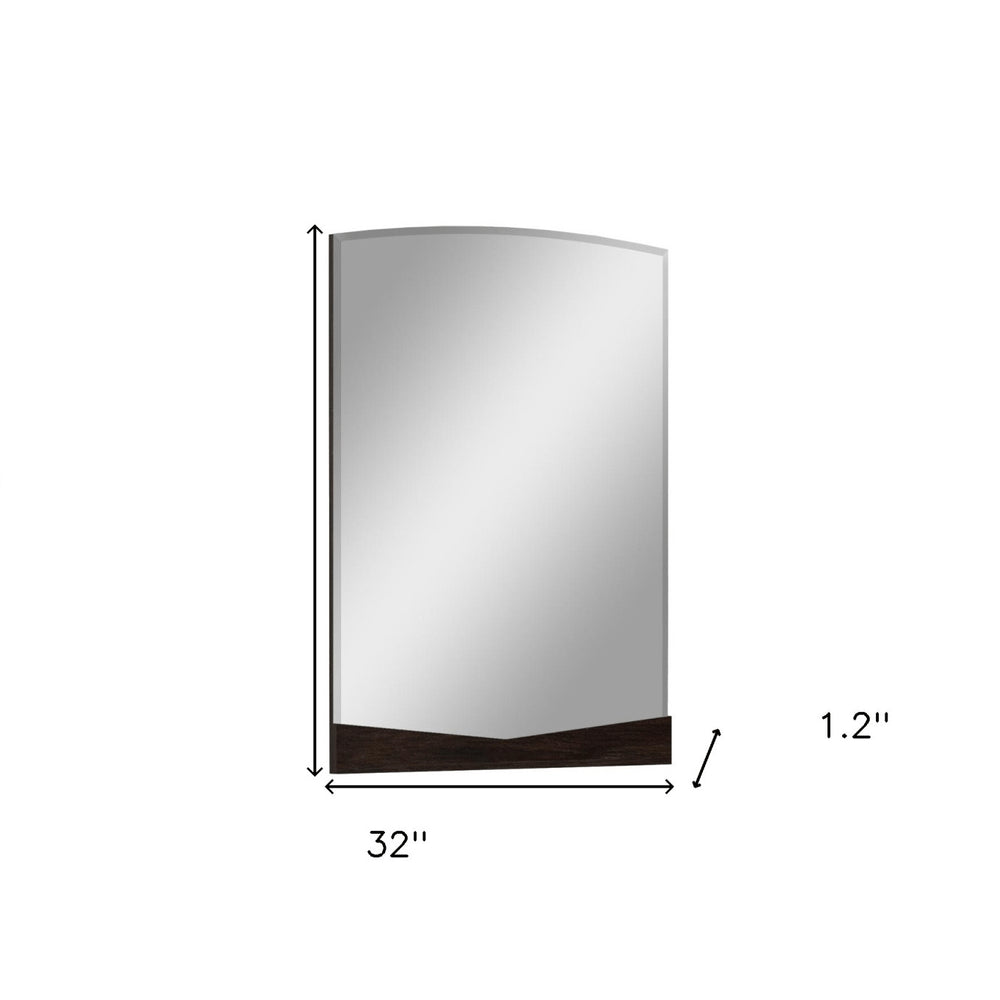 43" Dark Brown Dresser Mirror HomeRoots