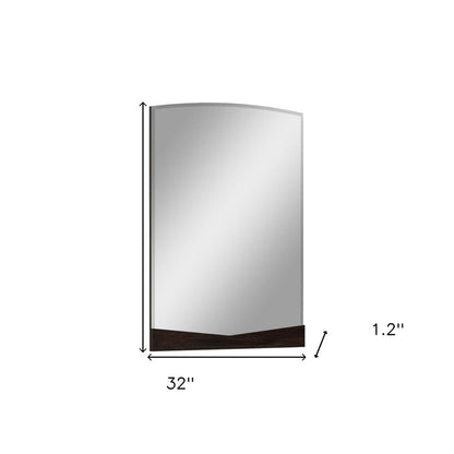 43" Dark Brown Dresser Mirror HomeRoots