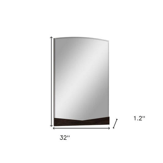 43" Dark Brown Dresser Mirror HomeRoots
