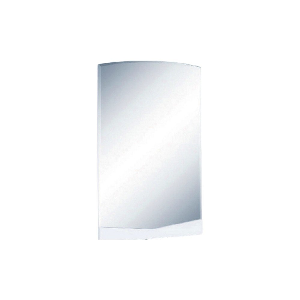 43" White Dresser Mount Frameless Bathroom Vanity Mirror HomeRoots
