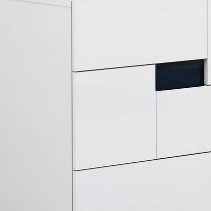 30" Superb White High Gloss Dresser HomeRoots