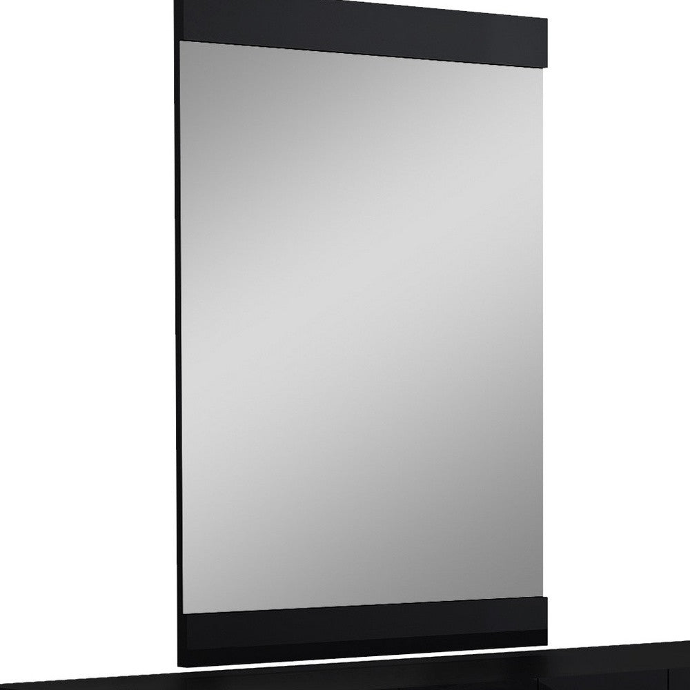 30" Superb Black High Gloss Dresser HomeRoots