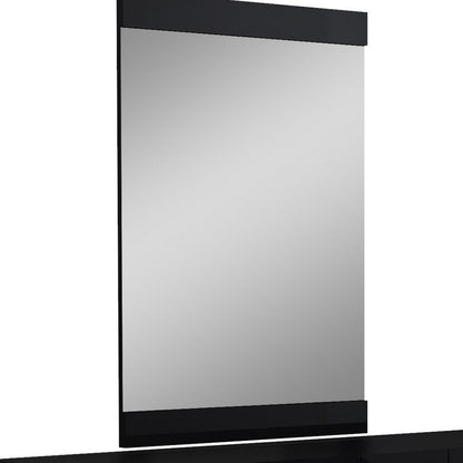 30" Superb Black High Gloss Dresser HomeRoots
