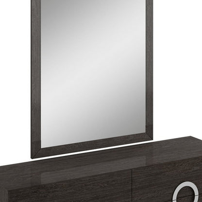 31" Refined Wenge High Gloss Dresser HomeRoots