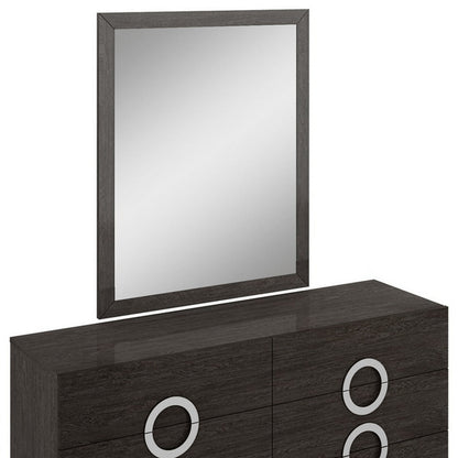 31" Refined Grey High Gloss Dresser HomeRoots
