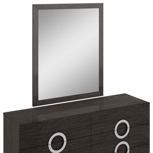 31" Refined Grey High Gloss Dresser HomeRoots