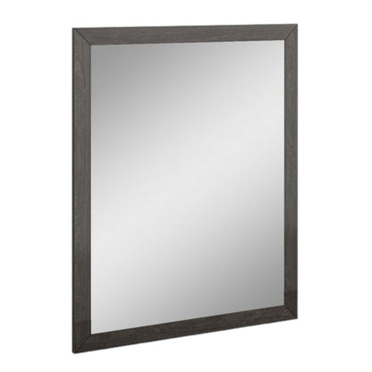 43" Gray Wood Dresser Mount Framed Mirror HomeRoots