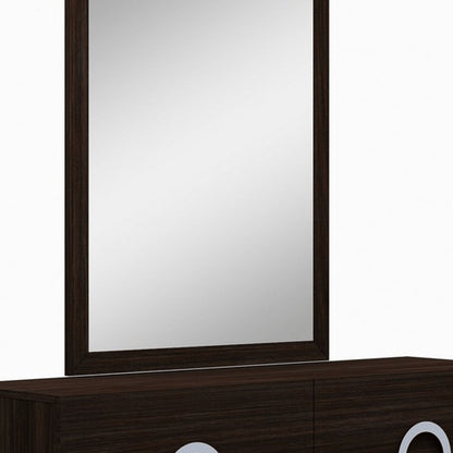 31" Refined Grey High Gloss Dresser HomeRoots