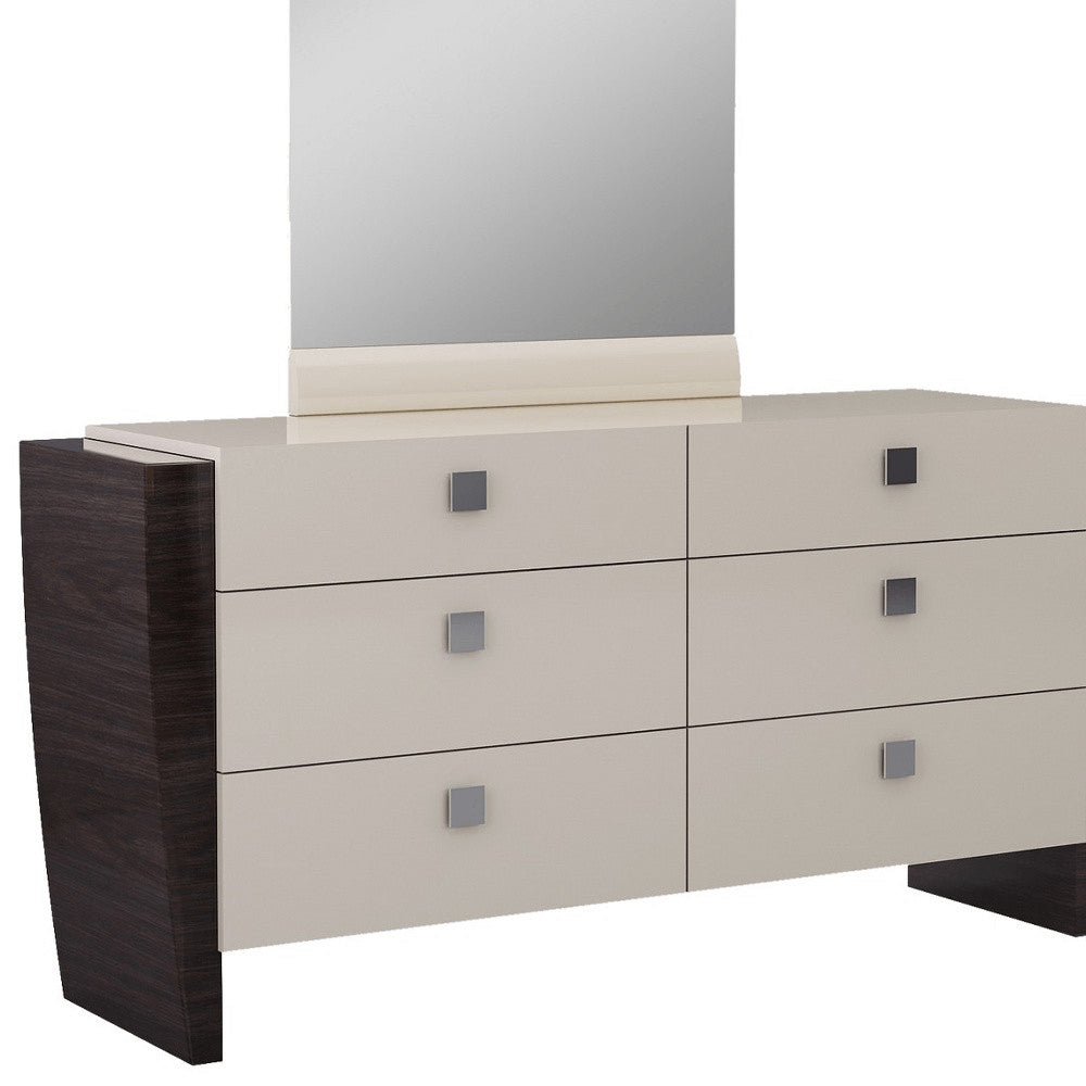 39" Beige Five Drawer HomeRoots