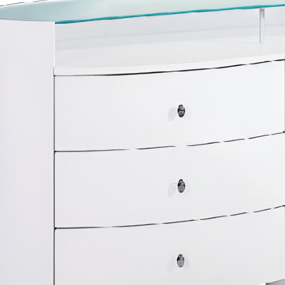 63" White Wood Six Drawer Double Dresser HomeRoots