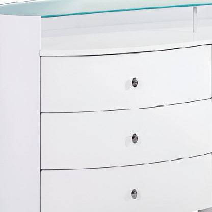 63" White Wood Six Drawer Double Dresser HomeRoots