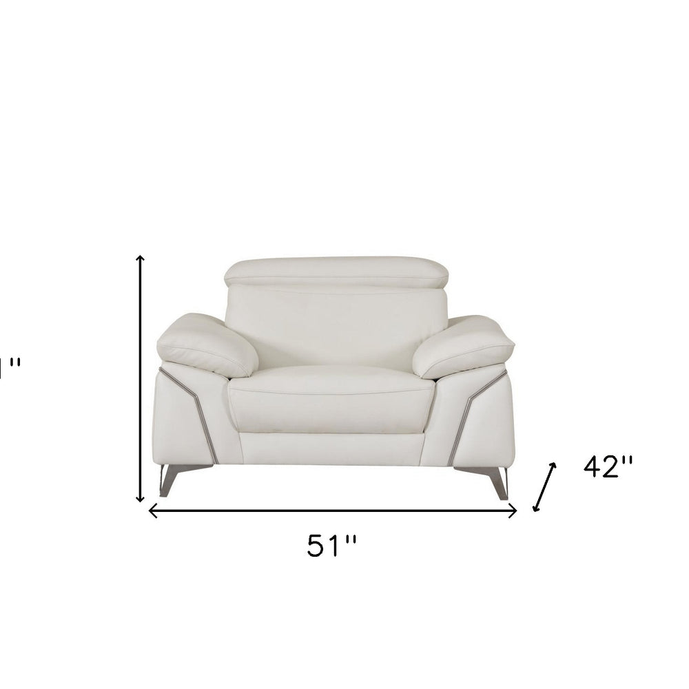 51" Gray Chair and a Half HomeRoots
