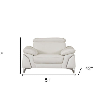 51" Gray Chair and a Half HomeRoots