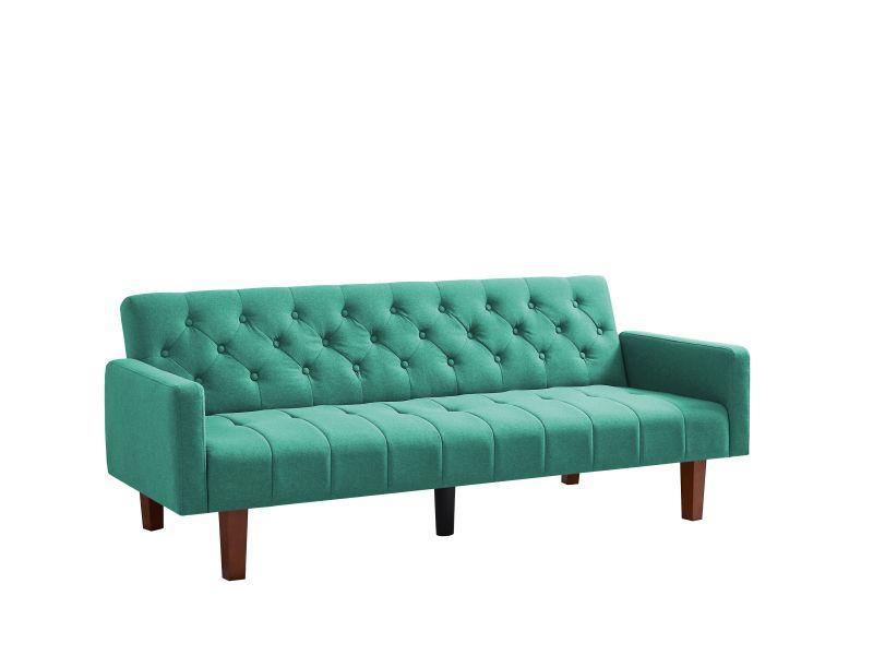 Factory Tufted Back Sofa Mid-Century Convertible Sofa Bed for Living Room - FurniFindUSA