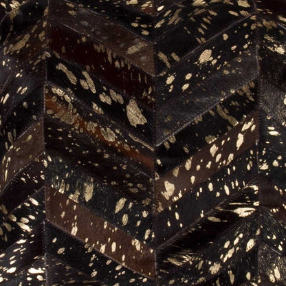 18" X 18" X 5" Chocolate And Gold  Pillow HomeRoots