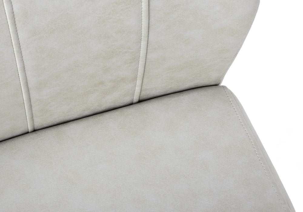 Set of Two Gray And Black Upholstered Polyester Dining Side Chairs HomeRoots