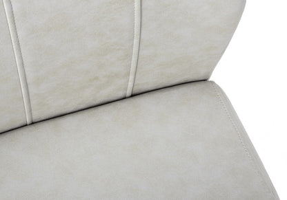 Set of Two Gray And Black Upholstered Polyester Dining Side Chairs HomeRoots