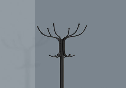 18" X 18" X 70" Black  Metal  Coat Rack HomeRoots