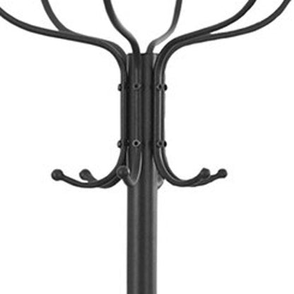 18" X 18" X 70" Black  Metal  Coat Rack HomeRoots