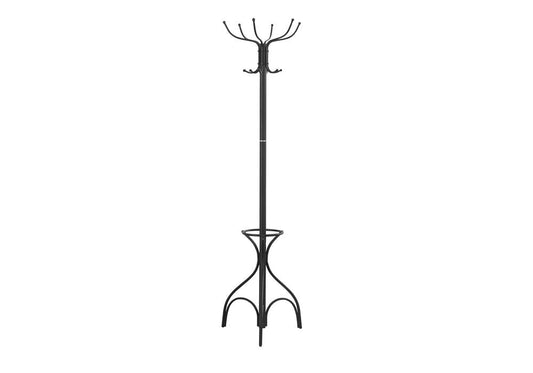 18" X 18" X 70" Black  Metal  Coat Rack HomeRoots