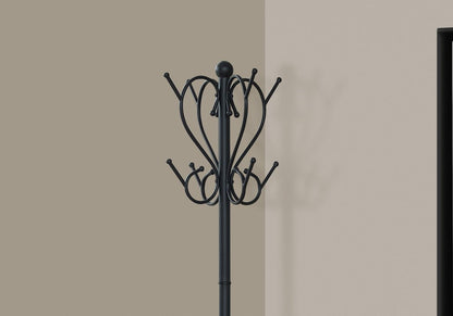 16" X 16" X 71" Black  Metal  Umbrella Holder Coat Rack HomeRoots