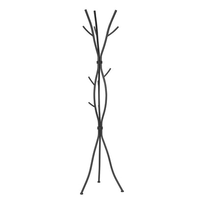 74" Black Metal Modern Tree Branch Coat Rack HomeRoots