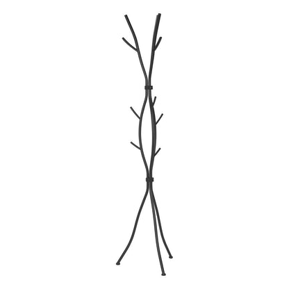 74" Black Metal Modern Tree Branch Coat Rack HomeRoots