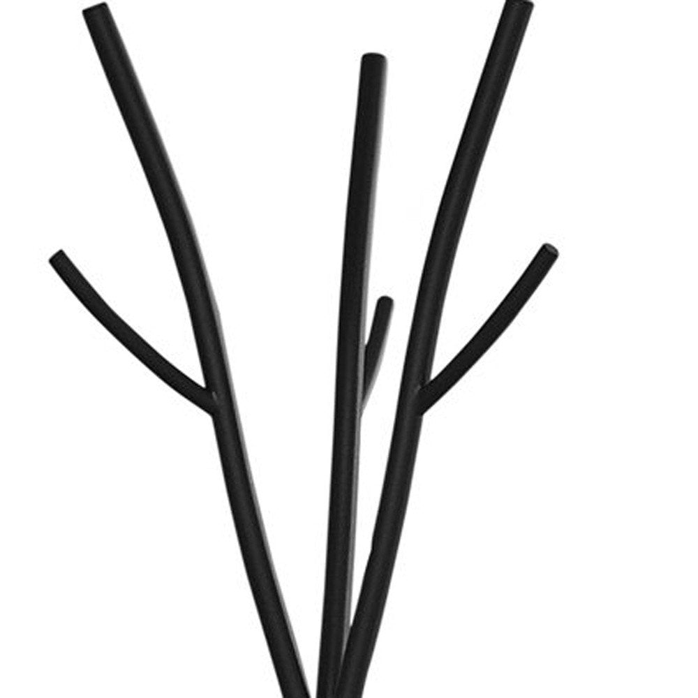 74" Black Metal Modern Tree Branch Coat Rack — view 8