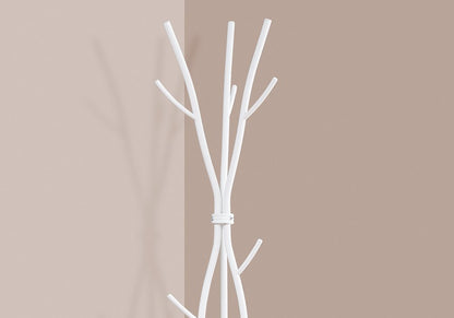 74" White Metal Modern Tree Branch Coat Rack HomeRoots