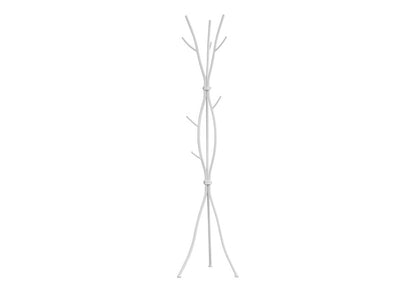 74" White Metal Modern Tree Branch Coat Rack HomeRoots