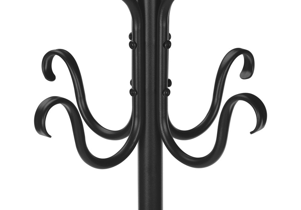 21" X 21" X 74" Black  Metal  Coat Rack HomeRoots