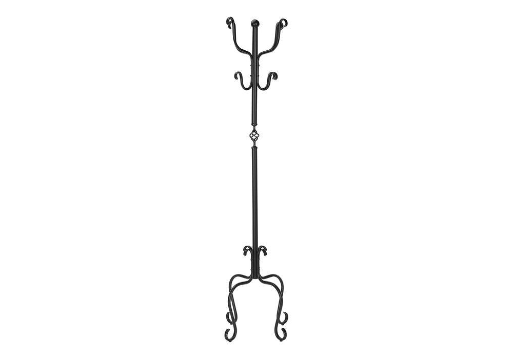 21" X 21" X 74" Black  Metal  Coat Rack HomeRoots