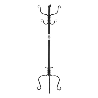 21" X 21" X 74" Black  Metal  Coat Rack HomeRoots