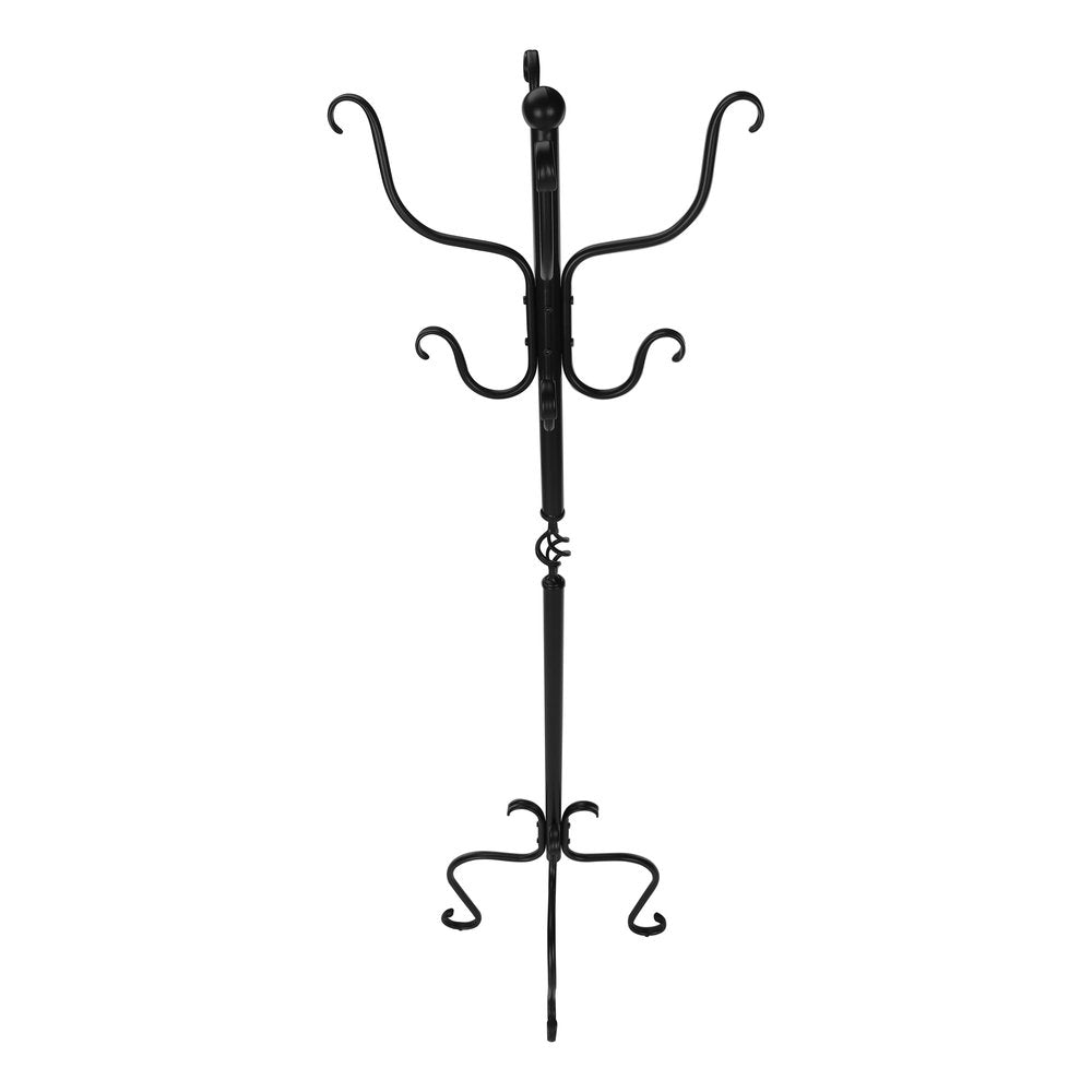 21" X 21" X 74" Black  Metal  Coat Rack HomeRoots