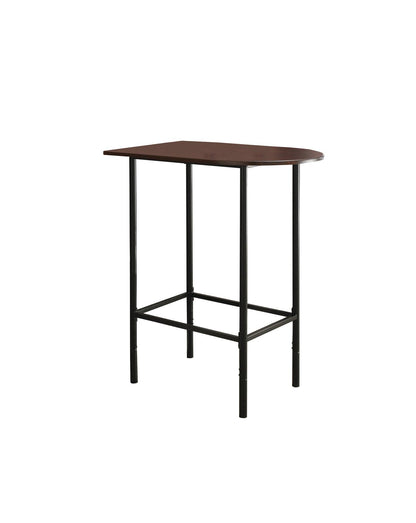 24" Brown And Black Free Form Manufactured Wood Bar Table - FurniFindUSA